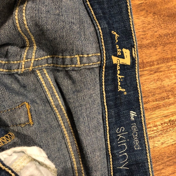 7 for all mankind distressed skinny  jean - Picture 3 of 4